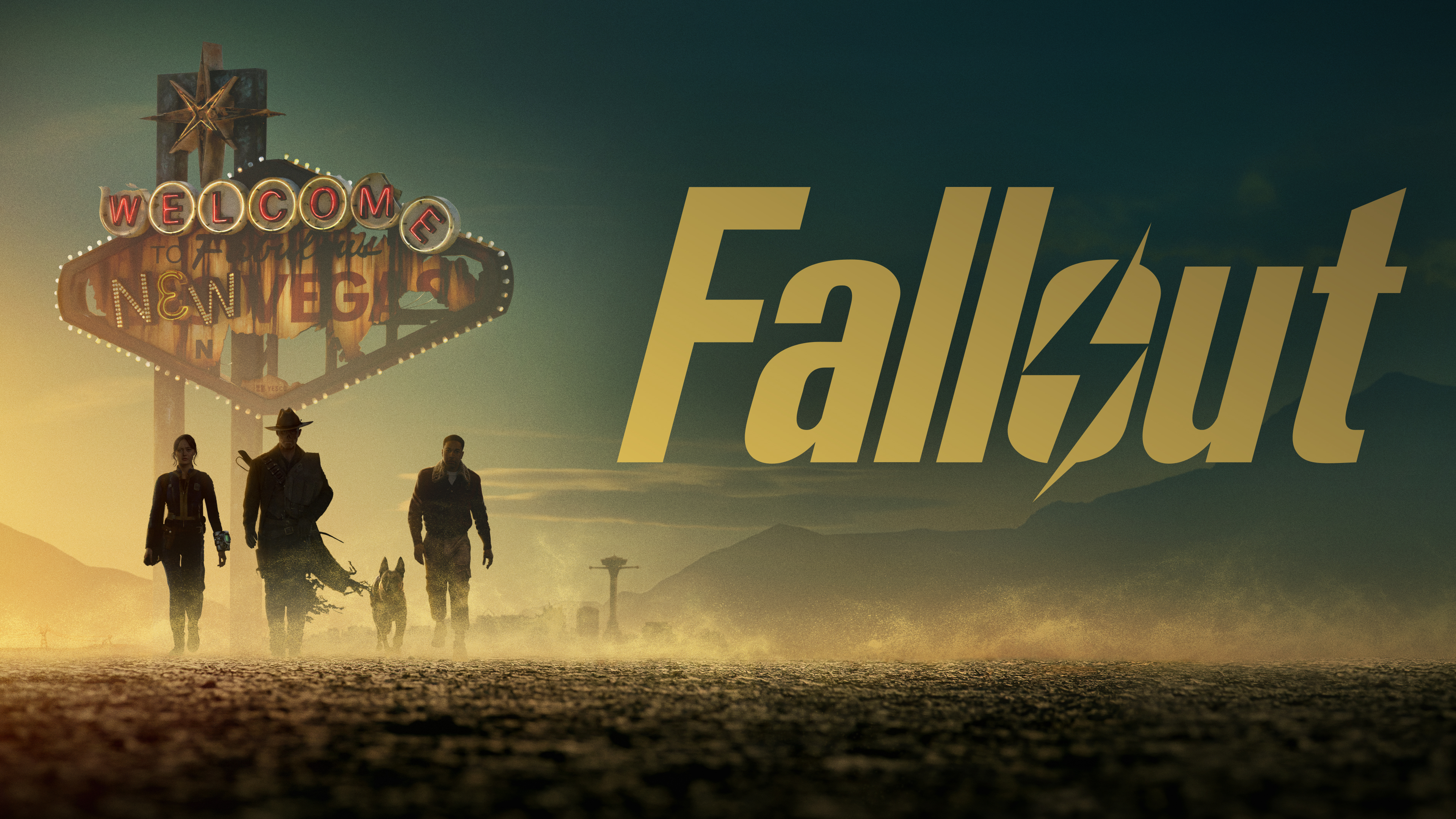 Logo da série Fallout com referência a New Vegas, cenário importante em Fallout 2